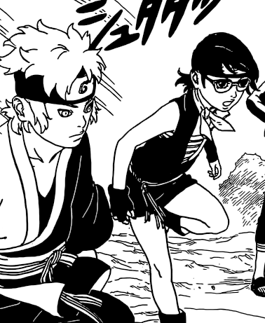 Mitsuki and Sarada